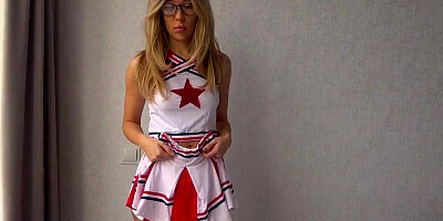 Step sister came from school training with an anal plug and I fucked her Kris