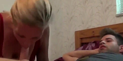 Taboo! Stepmom with Big Boobs Seduces and Fucks her Stepson
