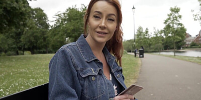 Fiery Redhead Gets Dumped By Her Cheating BF Over The Phone But Our Rich Sugar-Daddy Will Help Out