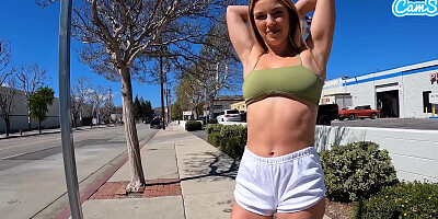 I Took Control Of My Stepsister's Vibrator On A Hike And Gave Her Multiple Orgasms