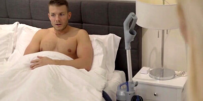 What is going on Here? his Dick is Stuck in the Vacuum Cleaner