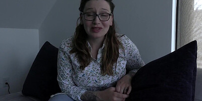 Nerdy MILF is filmed POV-style while having sex in homemade video