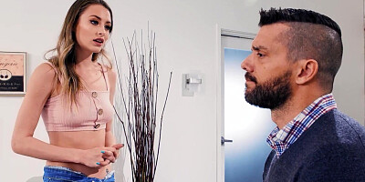 ADULT TIME - Kyler Quinn Begs Her Stepdaddy To Take Her Anal Virginity