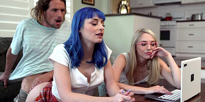 StepSis Lily Larimar asks Jewelz Blue, What are you doing? Are you guys fucking right now? - S16