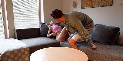 Passionate Sex And Cunnilingus On The Sofa With Hot Blonde 4K