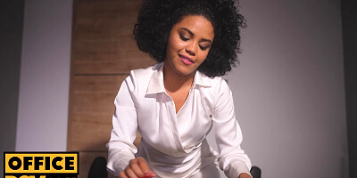 POV - Banging Ebony Office Booty Babe Selva Lapiedra