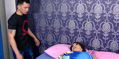 Menopausal stepmother spies on her stepson's cell phone to imagine nonsense