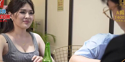 Big boobs Asian milf with huge boobs and big butts cheating with her big dick boss