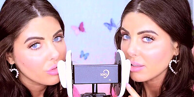 Lovely Angelique is having fun in this hot ASMR performance