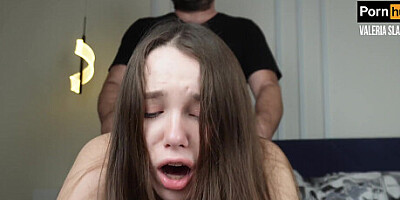 Anal orgasm of my Valeria Sladkih. Cum spurts out of her ass