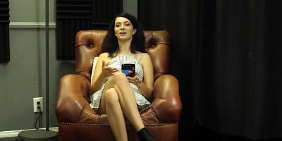 SMOKIN HOT BRUNETTE BABE Gets Gangbanged And Face Fucked