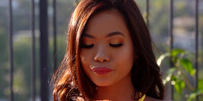 Petite Asian teens Vina Sky juicy pussy is ready for bang so she got fucked