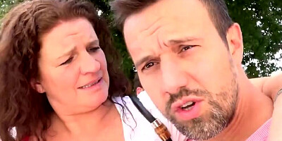 Chubby MILF and her partner are havign sex in homemade video