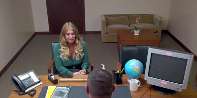 Head teacher makes deal with big tit housewife