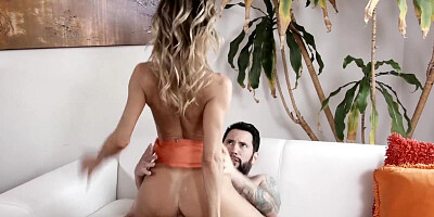 Alexis Fawx's tits are bouncing as she jumps on a big cock