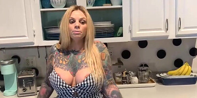 Naughty Tattooed babe is craving for some action in this scene