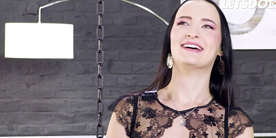 Petite Brunette Sasha Sparrow Rough Anal Fuck With BBC After Interview - HER LIMIT