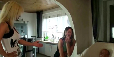 GERMAN SISTER CAUGHT STEP-BROTHER FUCK AND JOIN IN 3SOME