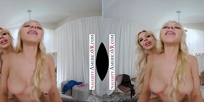 Naughty America Katie Morgan and Nina Elle in dressing room