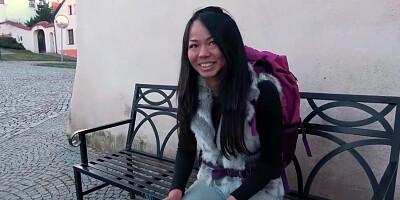 Public Agent Stranded Thai Facialised by Stranger