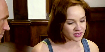 Small Tit Latina Teen All Over Her Mommy’s Boyfriend’s Big Dick