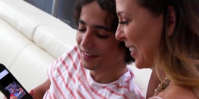 Stepmom Cherie Deville Teases Her Stepson's Friend