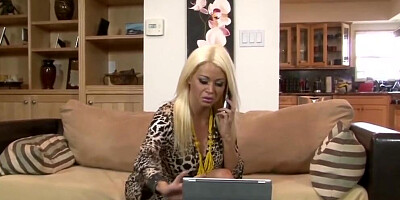 Big Tit Blonde Mother in Law Fucks Cheating Son