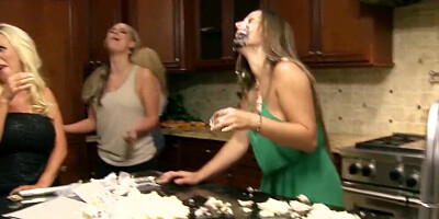 Blonds and brunettes are having a lot of sexual fun at the Brazzer's mansion