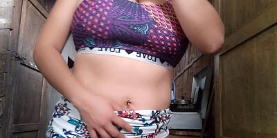 The early hours of the morning are hot while I brush my teeth