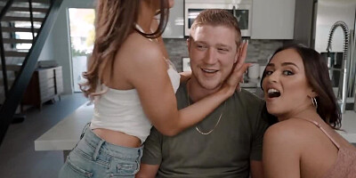 Armani Black amd Melissa Stratton are sharing one hard pecker