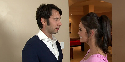 A skinny babe that has a petite body is doing anal sex before us