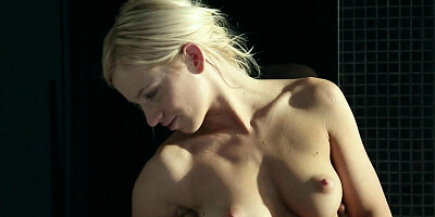 Blonde woman with a large ass and some big tits is getting rammed