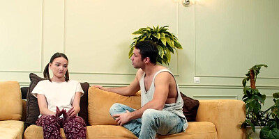 Kinky dude Oliver is getting spanked by Olivia Trunk