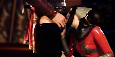 Dick Chibbles fucks mouth of Kimberly Kane knowing divine blowjob