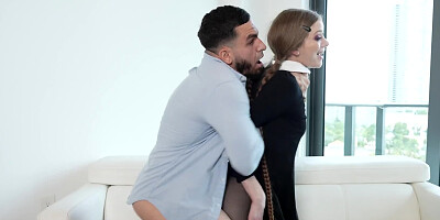 Erin Everheart is pulled by the hair while being fucked