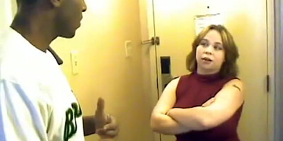 Chesty Woman Gets BIG BLACK COCK Attitude Adjustment - Cireman