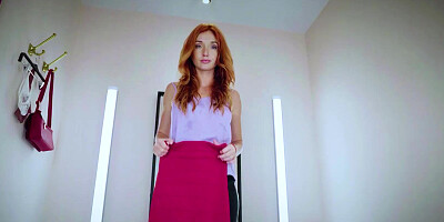FITTING-ROOM Exclusive ANAL VIDEO with busty Red Fox