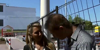 Blond German cougar is licked and fucked by a neighbor