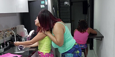 I fuck my stepsister's delicious pussy with a dildo