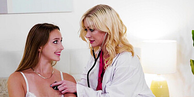 Laney Grey Gets Dirty Help From Doctor Stepmom To Feel Better