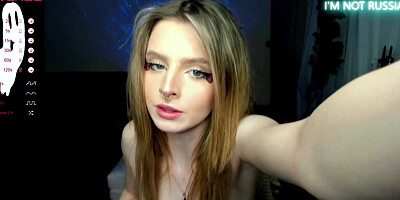 Beautiful European with pretty face dances and finishing touching her self until she squirtirts?
