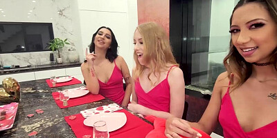 Kimora, Kiana and Kallie Share A Date on V-Day