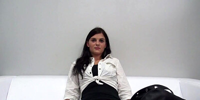 Euro girl was up for having sex on her first porn casting