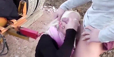 Perfect Step-Sister get fucked Outdoor by German Step-Bro