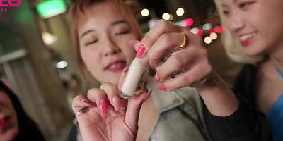 Asian slut college whore with curvy body and big butts have a hardcore sex with stranger