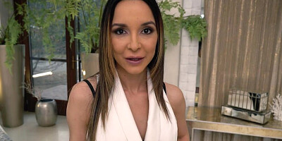 Francys Belle blows in POV video and gets fucked in the ass