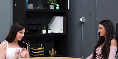 Two Gorgeous Brunettes Will Demonstrate Their Best Lesbian Licking Skills For Scientific Purposes