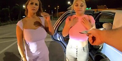 Roadside - Mechanic Fucks MILF And Her Stepdaughter