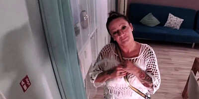 MILF Adrienne Kiss gets her pussy banged by a young stud! CAMBARON