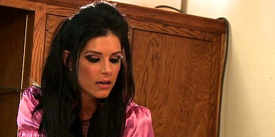 Hot white stepmom takes a big black cock in the ass